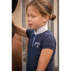 PÉNÉLOPE Polo De Concours Madrid Eden By Pénélope Marine - Enfant -Caval’Style Boutique polo de concours madrid eden by penelope marine enfant 3