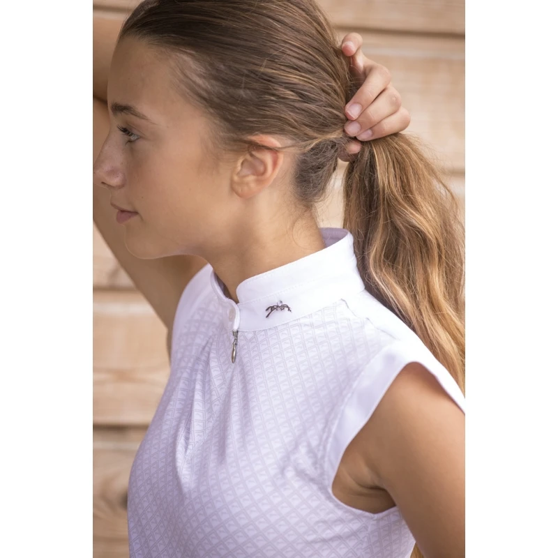 PÉNÉLOPE Polo De Concours Séville Blanc - Enfant 5 PÉNÉLOPE Polo De Concours Séville Blanc - Enfant – Image 5