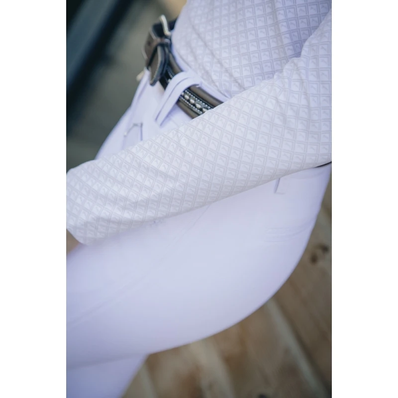 PÉNÉLOPE Polo De Concours Séville Manches Longues - Blanc 4 PÉNÉLOPE Polo De Concours Séville Manches Longues - Blanc – Image 4