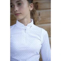 PÉNÉLOPE Polo De Concours Séville Manches Longues Blanc - Enfant 7 PÉNÉLOPE Polo De Concours Séville Manches Longues Blanc - Enfant -Caval’Style Boutique polo de concours seville manches longues blanc enfant 2