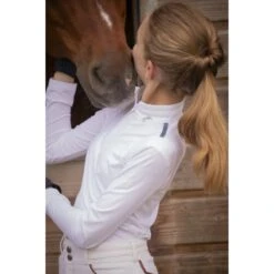 PÉNÉLOPE Polo De Concours Séville Mesh Manches Longues Blanc - Enfant 10 PÉNÉLOPE Polo De Concours Séville Mesh Manches Longues Blanc - Enfant -Caval’Style Boutique polo de concours seville mesh manches longues blanc enfant 2