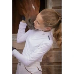 PÉNÉLOPE Polo De Concours Séville Mesh Manches Longues Blanc - Enfant 13 PÉNÉLOPE Polo De Concours Séville Mesh Manches Longues Blanc - Enfant -Caval’Style Boutique polo de concours seville mesh manches longues blanc enfant 5