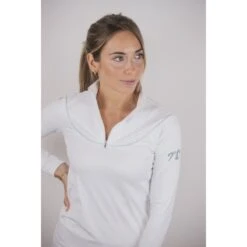 PÉNÉLOPE Polo De Concours Toscane Manches Longues - Blanc -Caval’Style Boutique polo de concours toscane manches longues blanc 2