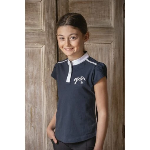 PÉNÉLOPE Polo Evrim Eden By Pénélope Marine - Enfant -Caval’Style Boutique polo evrim eden by penelope marine enfant