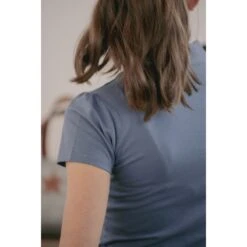 PÉNÉLOPE Polo Iliana Bleu Gris - Enfant 7 PÉNÉLOPE Polo Iliana Bleu Gris - Enfant -Caval’Style Boutique polo iliana bleu gris enfant 2