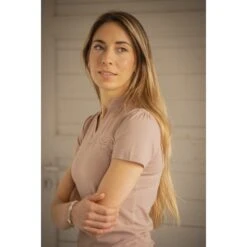 PÉNÉLOPE Polo Josie - Beige Rosé 13 PÉNÉLOPE Polo Josie - Beige Rosé -Caval’Style Boutique polo josie beige 5