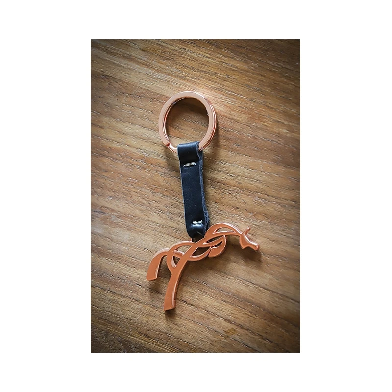 Porte-clefs Tibou - Noir & Rose Gold 1 Porte-clefs Tibou - Noir & Rose Gold