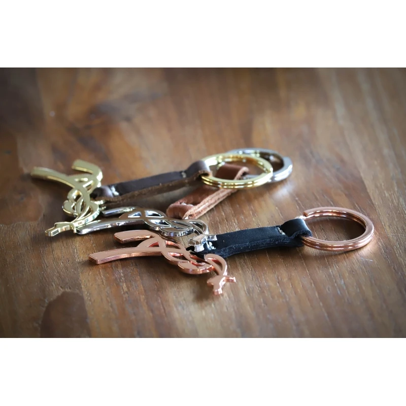 Porte-clefs Tibou - Noir & Rose Gold 2 Porte-clefs Tibou - Noir & Rose Gold – Image 2