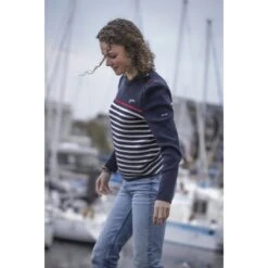 PÉNÉLOPE Pull SAINT JAMES X Pénélope Collections Maëlle - Marine Écru & Rouge -Caval’Style Boutique pull saint james x penelope collections maelle marine ecru rouge 2