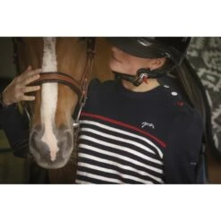 PÉNÉLOPE Pull SAINT JAMES X Pénélope Collections Maëlle - Marine Écru & Rouge -Caval’Style Boutique pull saint james x penelope collections maelle marine ecru rouge 6