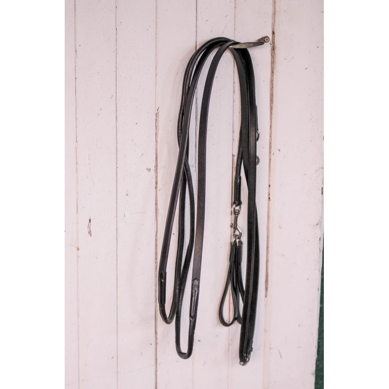 Rênes Allemandes - Cuir Rond 1 Rênes Allemandes - Cuir Rond