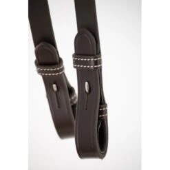 PÉNÉLOPE Rênes Howlett En Cuir - Havane -Caval’Style Boutique renes howlett en cuir havane 4