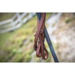 PÉNÉLOPE Rênes US En Caoutchouc - Noisette -Caval’Style Boutique renes us en caoutchouc noisette 4