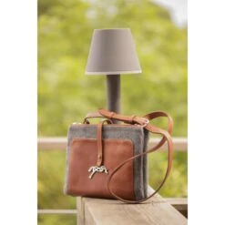 PÉNÉLOPE Sac Pablito Grand Modèle - Chevron & Cognac