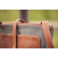 PÉNÉLOPE Sac Pablito Grand Modèle - Chevron & Cognac -Caval’Style Boutique sac pablito grand modele chevron cognac 4