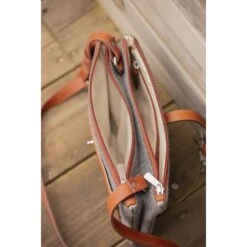 PÉNÉLOPE Sac Pablito Grand Modèle - Chevron & Cognac -Caval’Style Boutique sac pablito grand modele chevron cognac 5