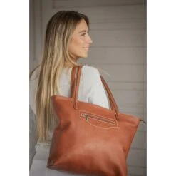 PÉNÉLOPE Sac Toti - Cognac -Caval’Style Boutique sac toti cognac 2