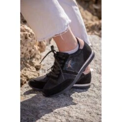 PÉNÉLOPE Sneakers Saturne - Noir & Rose Gold