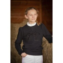 PÉNÉLOPE Sweat Clotilde Noir - Enfant -Caval’Style Boutique sweat clotilde noir enfant 2