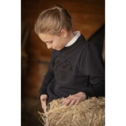 PÉNÉLOPE Sweat Clotilde Noir - Enfant -Caval’Style Boutique sweat clotilde noir enfant 3