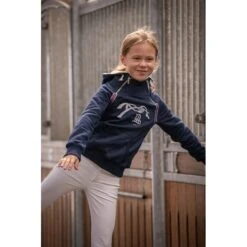 PÉNÉLOPE Sweat Double Zip Eden By Pénélope Marine - Enfant