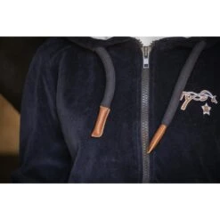 PÉNÉLOPE Sweat Emy Velvet - Marine -Caval’Style Boutique sweat emy velvet marine 4