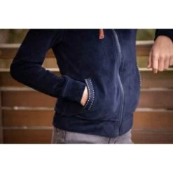 PÉNÉLOPE Sweat Emy Velvet Marine - Enfant -Caval’Style Boutique sweat emy velvet marine enfant 2