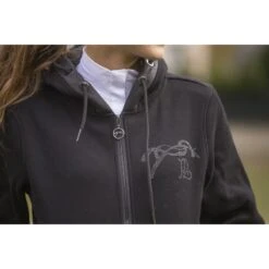 PÉNÉLOPE Sweat Fluore Noir - Enfant -Caval’Style Boutique sweat fluore noir enfant 2