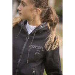 PÉNÉLOPE Sweat Fluore Noir - Enfant -Caval’Style Boutique sweat fluore noir enfant 3