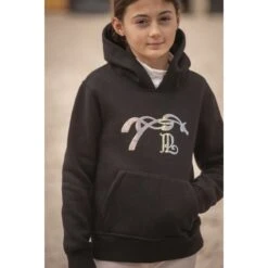 PÉNÉLOPE Sweat Funny Eden By Pénélope Noir - Enfant -Caval’Style Boutique sweat funny eden by penelope noir enfant 3