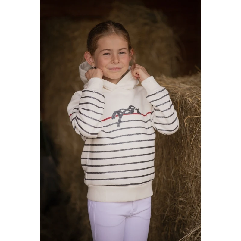 PÉNÉLOPE Sweat Harlem Eden By Pénélope Blanc Cassé - Enfant 2 PÉNÉLOPE Sweat Harlem Eden By Pénélope Blanc Cassé - Enfant – Image 2