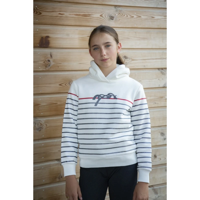 PÉNÉLOPE Sweat Harlem Eden By Pénélope Blanc Cassé - Enfant 4 PÉNÉLOPE Sweat Harlem Eden By Pénélope Blanc Cassé - Enfant – Image 4