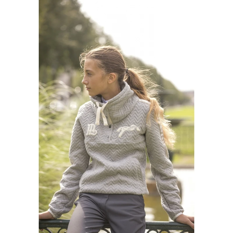 PÉNÉLOPE Sweat Pépita Gris - Enfant 2 PÉNÉLOPE Sweat Pépita Gris - Enfant – Image 2