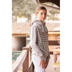 PÉNÉLOPE Sweat SAINT JAMES X Pénélope Collections Océane Gris & Marine - Enfant -Caval’Style Boutique sweat saint james x penelope collections oceane gris marine enfant 3