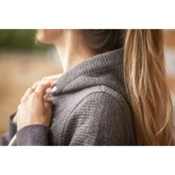 PÉNÉLOPE Sweat Tressy Flock - Gris -Caval’Style Boutique sweat tressy flock gris 5