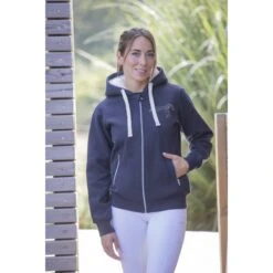 PÉNÉLOPE Sweat Tressy - Marine -Caval’Style Boutique sweat tressy marine 2