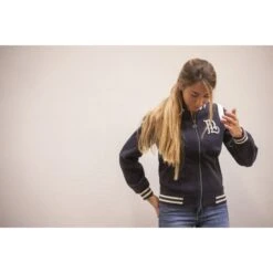 PÉNÉLOPE Sweat University - Marine & Ecru -Caval’Style Boutique sweat university marine ecru 9