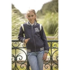 PÉNÉLOPE Sweat University Marine & Ecru - Enfant