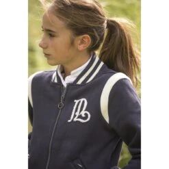 PÉNÉLOPE Sweat University Marine & Ecru - Enfant -Caval’Style Boutique sweat university marine ecru enfant 6