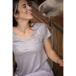 PÉNÉLOPE T-shirt Juline - Gris -Caval’Style Boutique t shirt juline gris 2