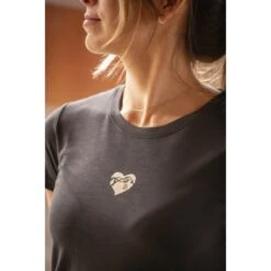 PÉNÉLOPE T-shirt Lovely - Anthracite -Caval’Style Boutique t shirt lovely anthracite 2