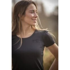 PÉNÉLOPE T-shirt Techty Honey - Gris Anthracite -Caval’Style Boutique t shirt techty honey gris anthracite 2