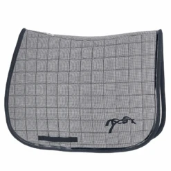 PÉNÉLOPE Tapis De Selle Classique Pied-de-poule - Noir