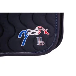 Caval’Style Boutique -Caval’Style Boutique tapis de selle classique team marine 1