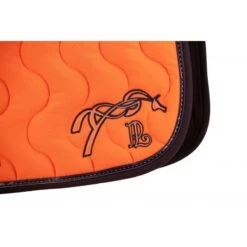 PÉNÉLOPE Tapis De Selle Point Sellier Classique - Orange & Marine -Caval’Style Boutique tapis de selle point sellier classique orange marine 3