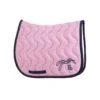 PÉNÉLOPE Tapis De Selle Point Sellier Classique - Rose Pâle & Marine