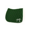 PÉNÉLOPE Tapis De Selle Point Sellier Classique - Vert Forêt & Blanc