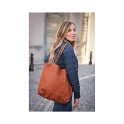 PÉNÉLOPE Tote-bag Pénélope - Cognac