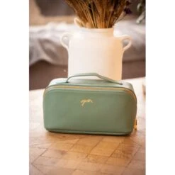 PÉNÉLOPE Trousse De Toilette - Vert Sauge