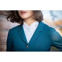 PÉNÉLOPE Veste De Concours Paris Soft Air - Bleu Canard -Caval’Style Boutique veste de concours paris soft air bleu canard 1 2